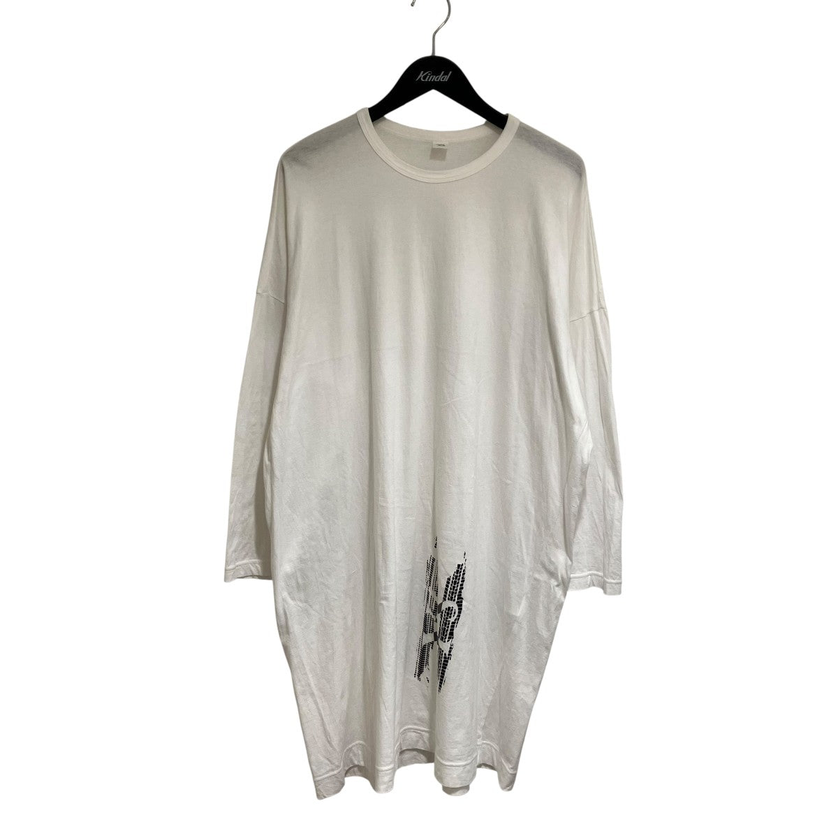Y's(ワイズ) COTTON JERSEY Y'S LOGO DRAPE T半袖ワンピースYT-T03-670