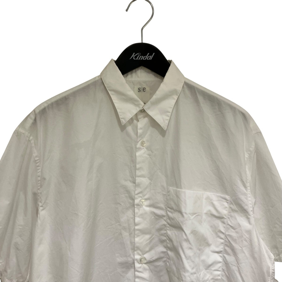 seya./セヤ/ETERNAL SHIRT/エターナルシャツ/size3/白 seya.(セヤ)】ETERNAL SHIRT/ LINEN MESH/ SALT - VELVET