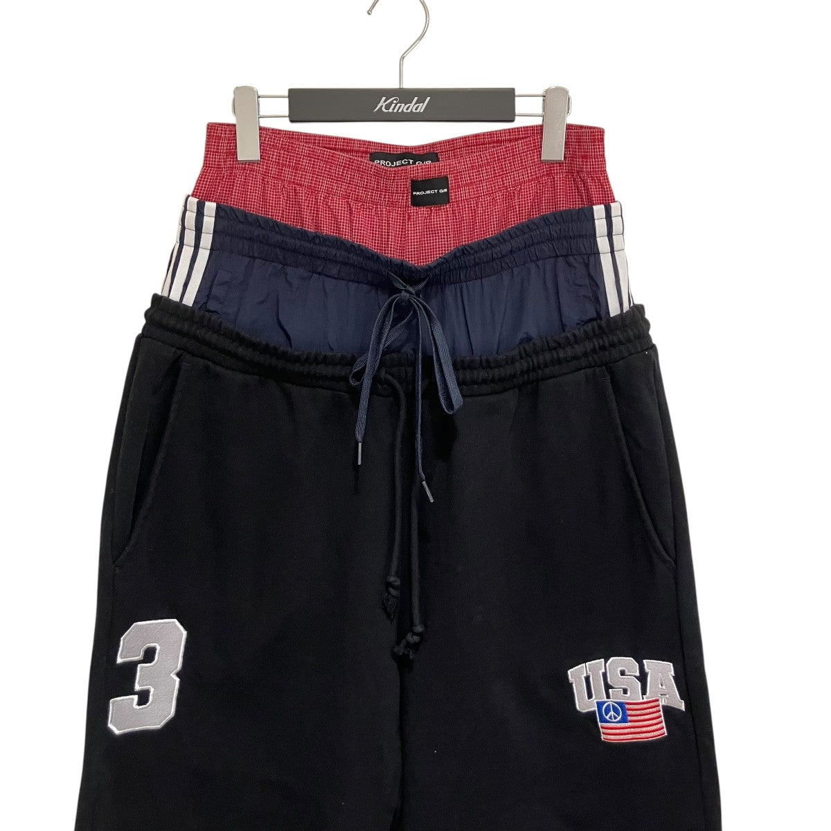 パンツ DARKPARK 'Rosalind' pants Blue WTR04FAP05 PROJECT G／R(プロジェクト ジーアール) 3 LAYERED SWEAT PANTS