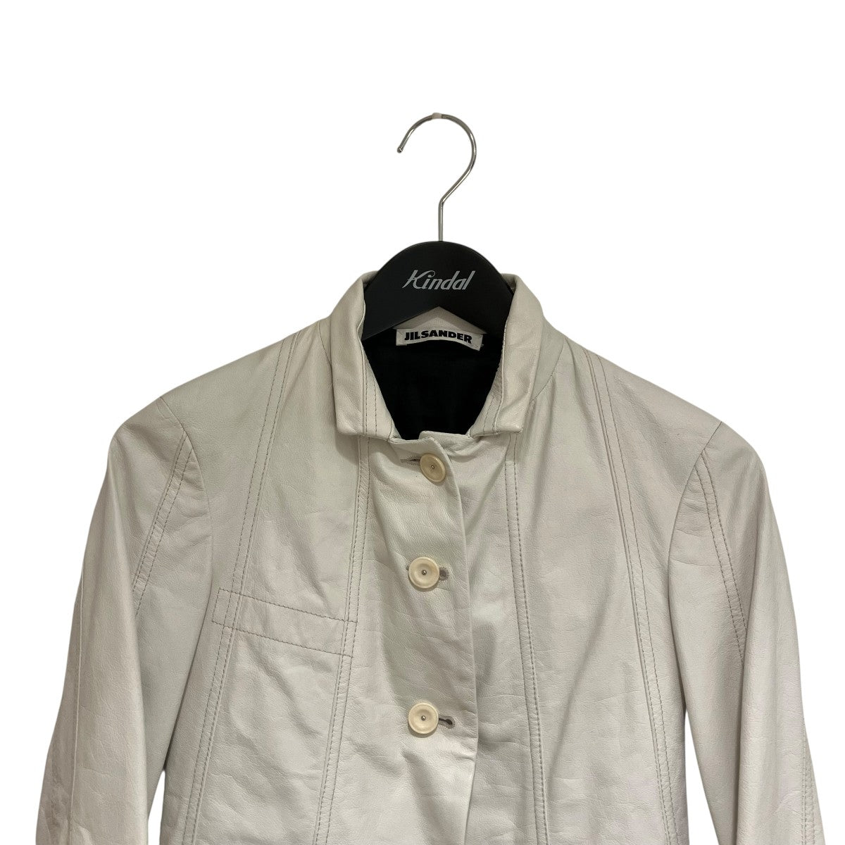 JIL SANDER(ジルサンダー) レザージャケット104642 104642 ホワイト