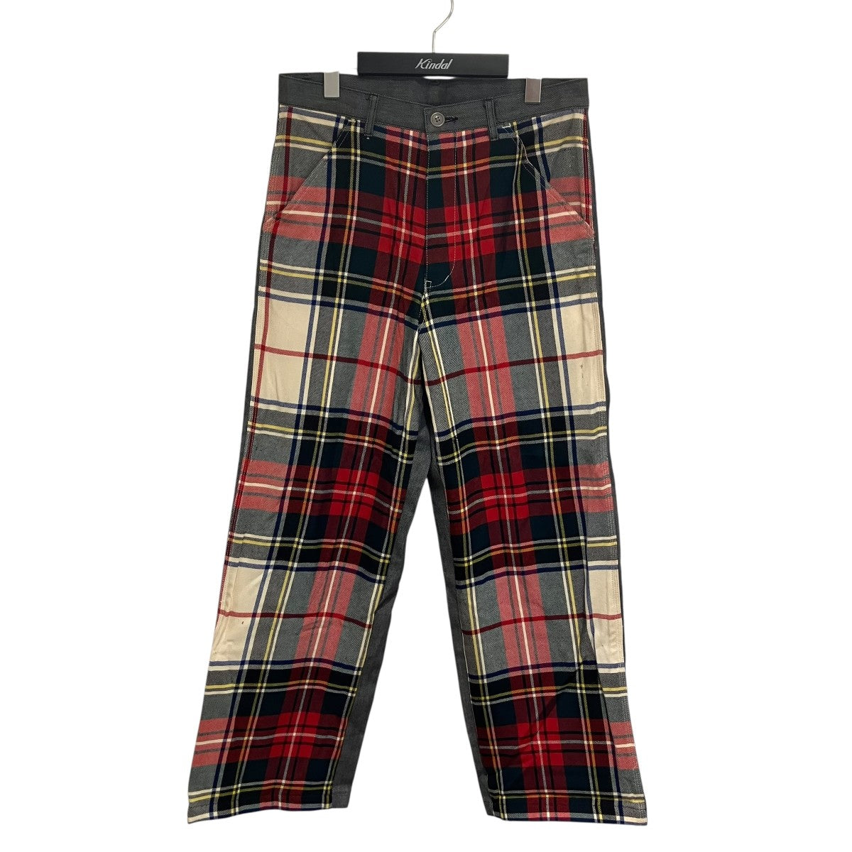 コムデギャルソンオム　ウールフラノツータックパンツ COMME des GARCONS HOMME PLUS コムデギャルソン オムプリュス