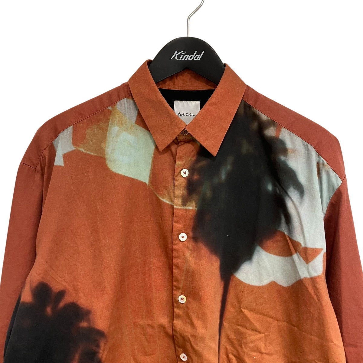 現行タグ　Paul Smith 総柄　プリントシャツ【M】絵画　長袖 希少デザイン】Paul Smith ポールスミス 長袖シャツ 時計 総柄