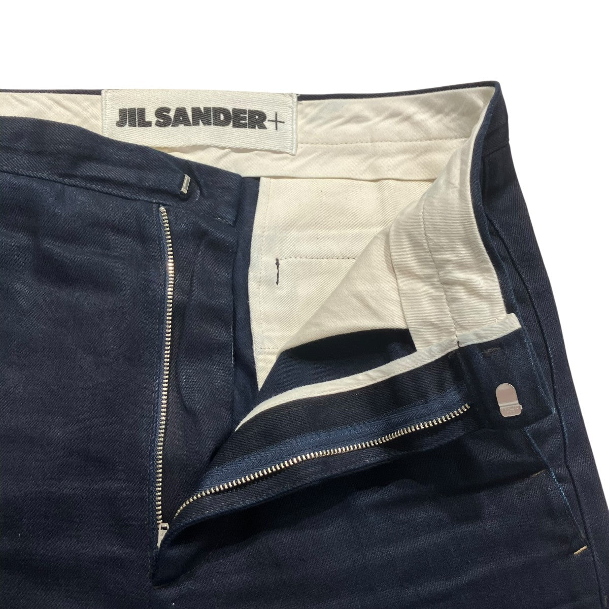 美品 ジルサンダー デニムセットアップ 2024年 ハンガー付き ジルサンダー 24SS コットン デニムパンツ 34 レディース ブルー