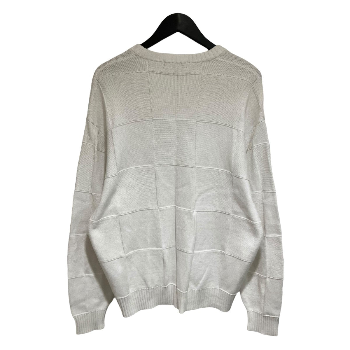 Tonal Checkerboard Small Box Sweater薄手ニット