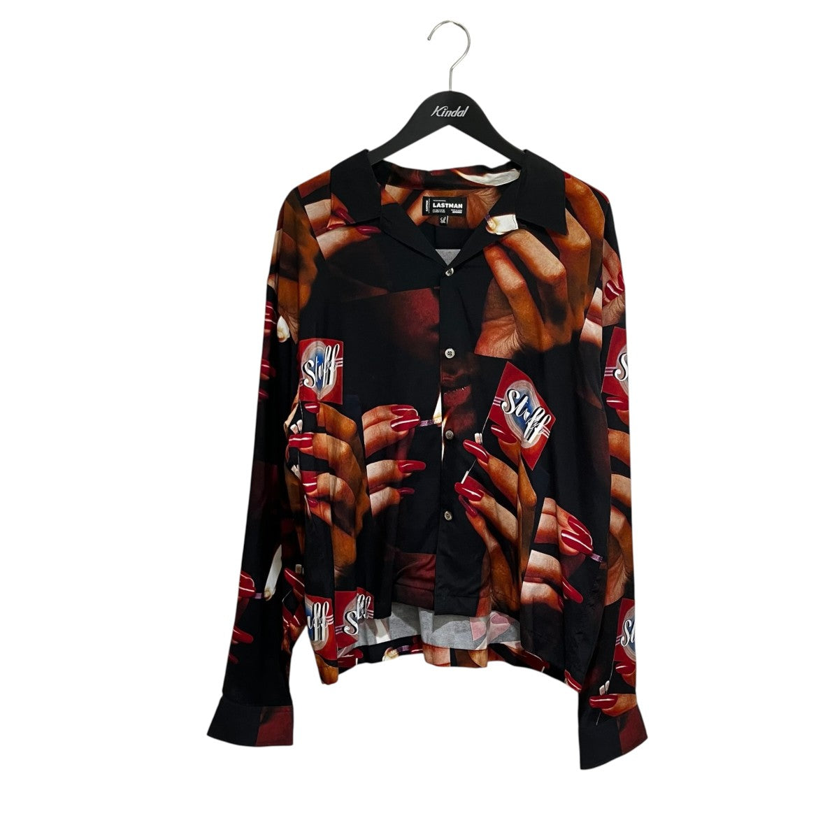 PRINTED OPEN COLLOAR SHIRTS L S STUFF長袖シャツ242LM-SH01