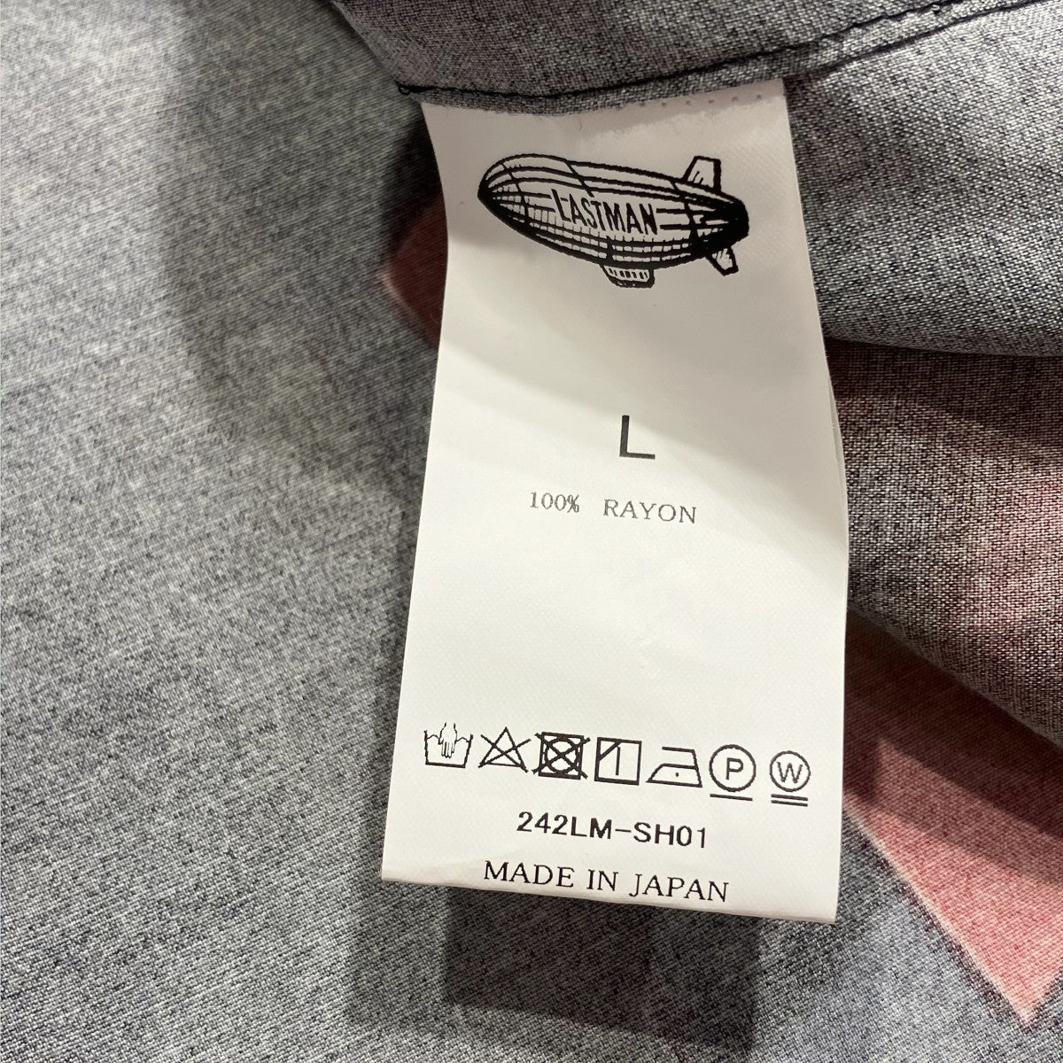 PRINTED OPEN COLLOAR SHIRTS L S STUFF長袖シャツ242LM-SH01