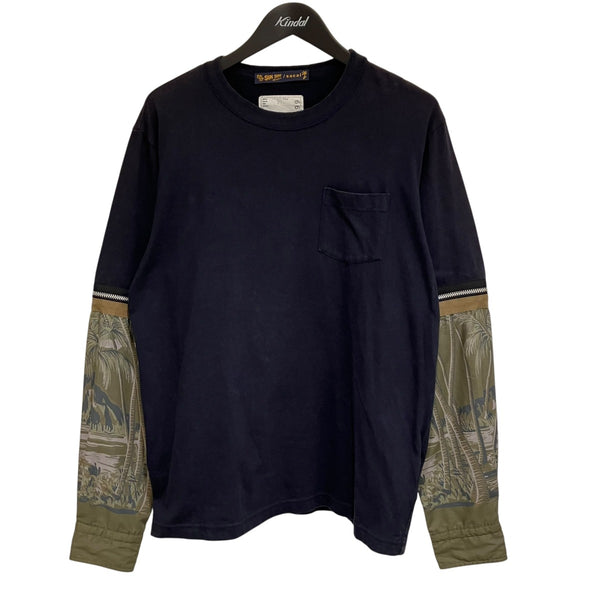 SACAI サカイ サンサーフ sacai sun surf 長袖シャツ sacai×SUN SURF Archive Print Mix Long T-Shirt長袖カットソー20