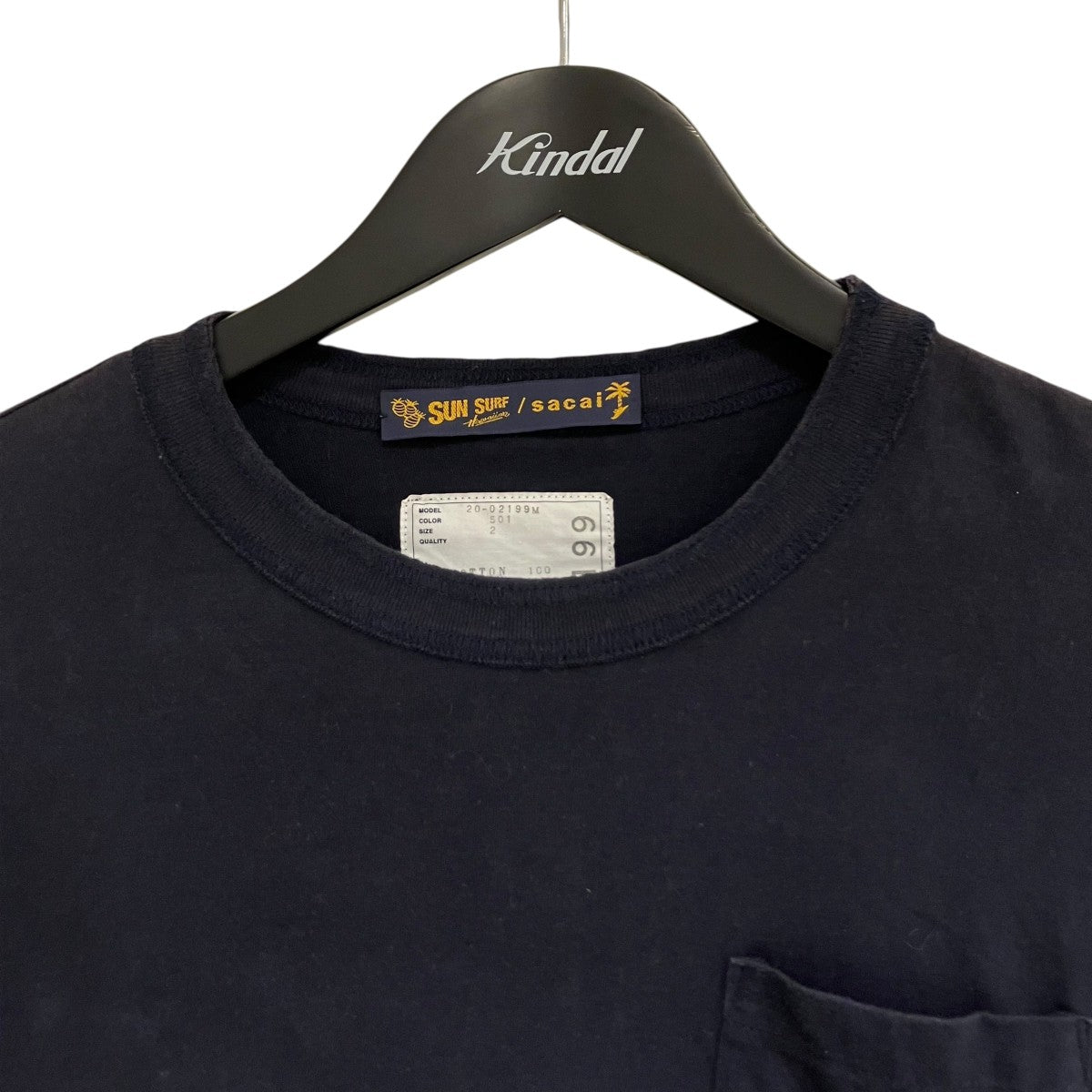 【美品】サカイ サンサーフ sacai SUN SURF サイドプリーツTシャツ sacai × SUN SURF サカイ サイドプリーツ Tシャツ 半袖 3