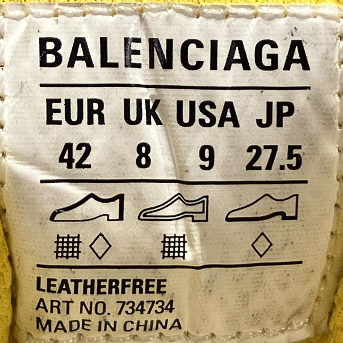 BALENCIAGA 3XLローカットスニーカー734734 古着・中古-6枚目のアイテム画像