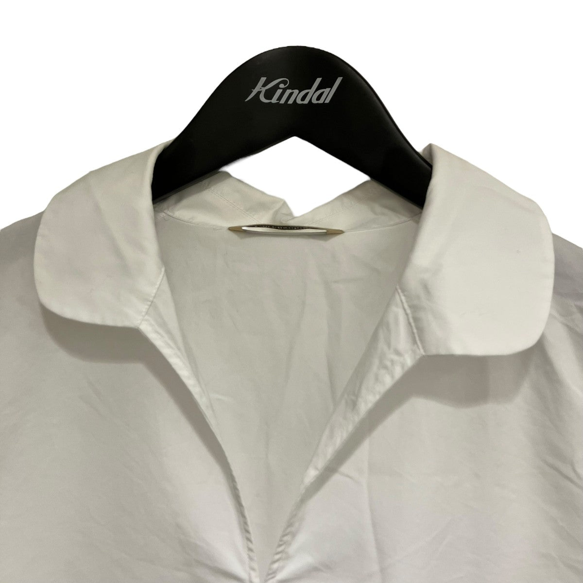 Curensology(カレンソロジー) コットンフラットカラーブラウス長袖  