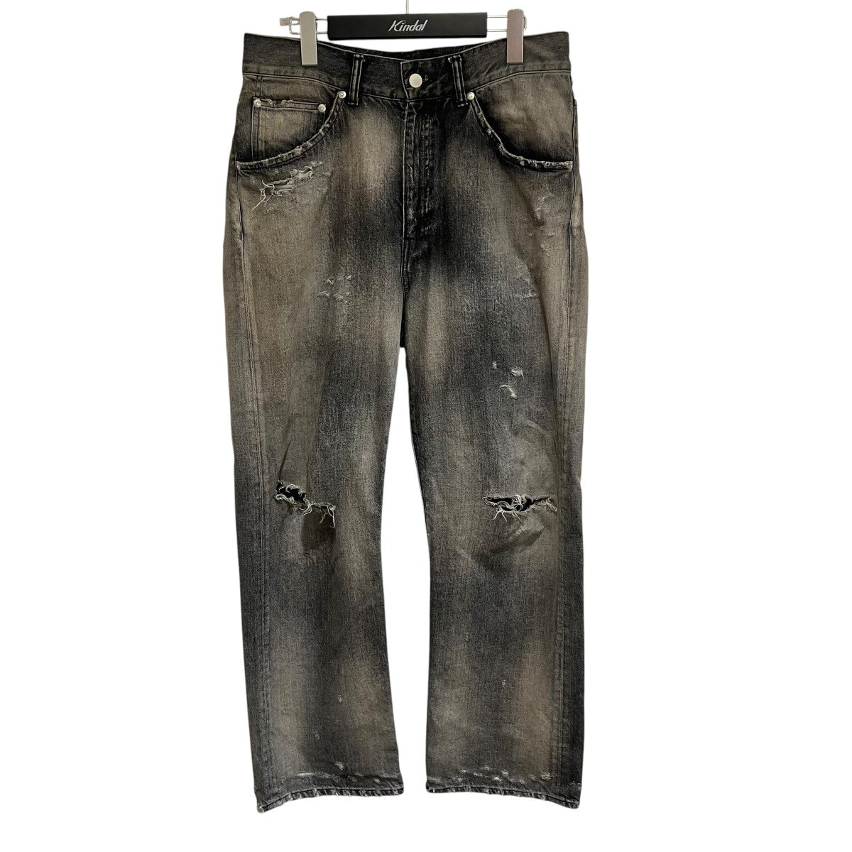 パンツ ancellm 25ss DAMAGE WIDE 5P DENIM PANTS ANCELLM(アンセルム) 25SSDAMAGE WIDE 5P DENIM PANTS ダメージ