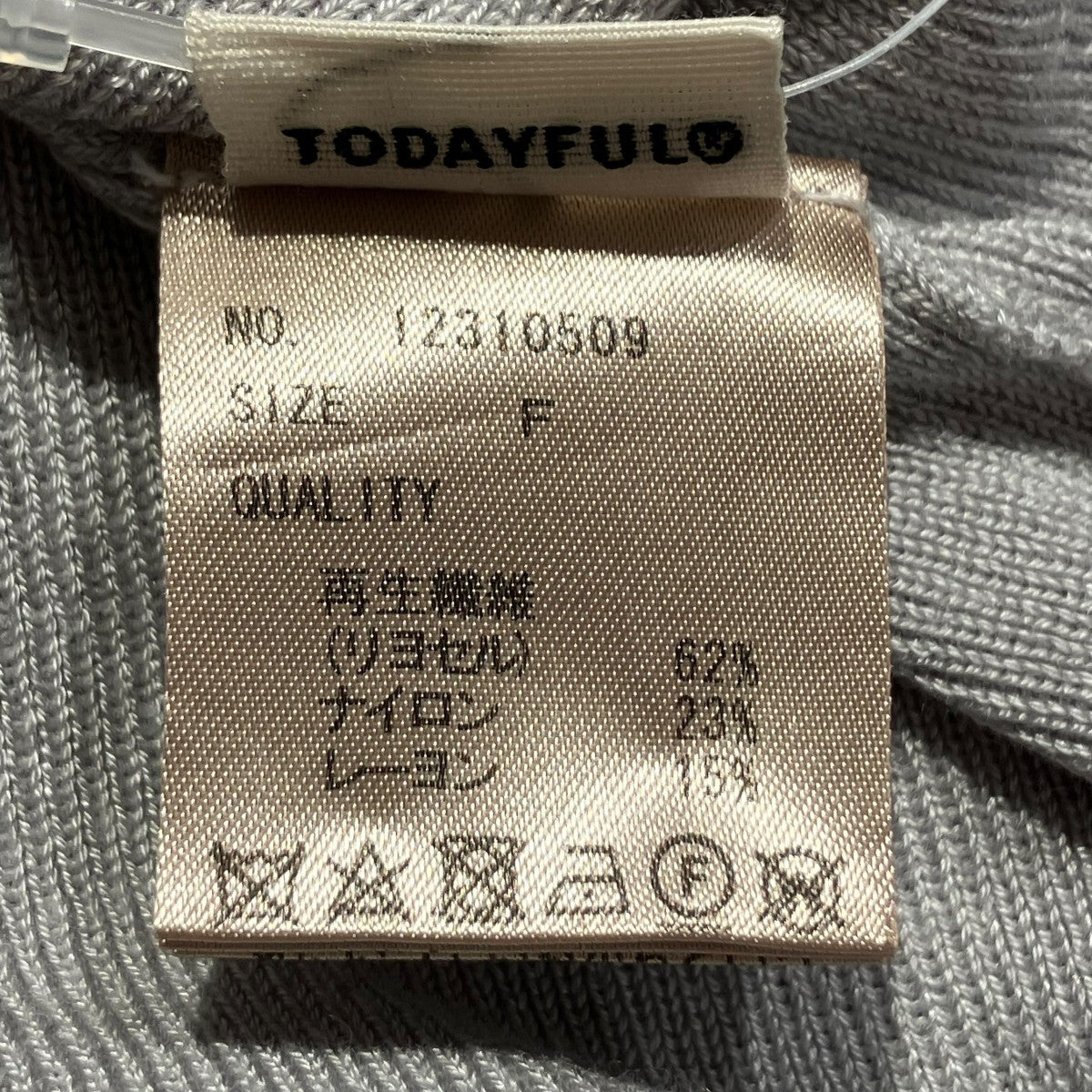 TODAYFUL ハイゲージタートルタンクトップノースリーブカットソー12310509 古着・中古-5枚目のアイテム画像