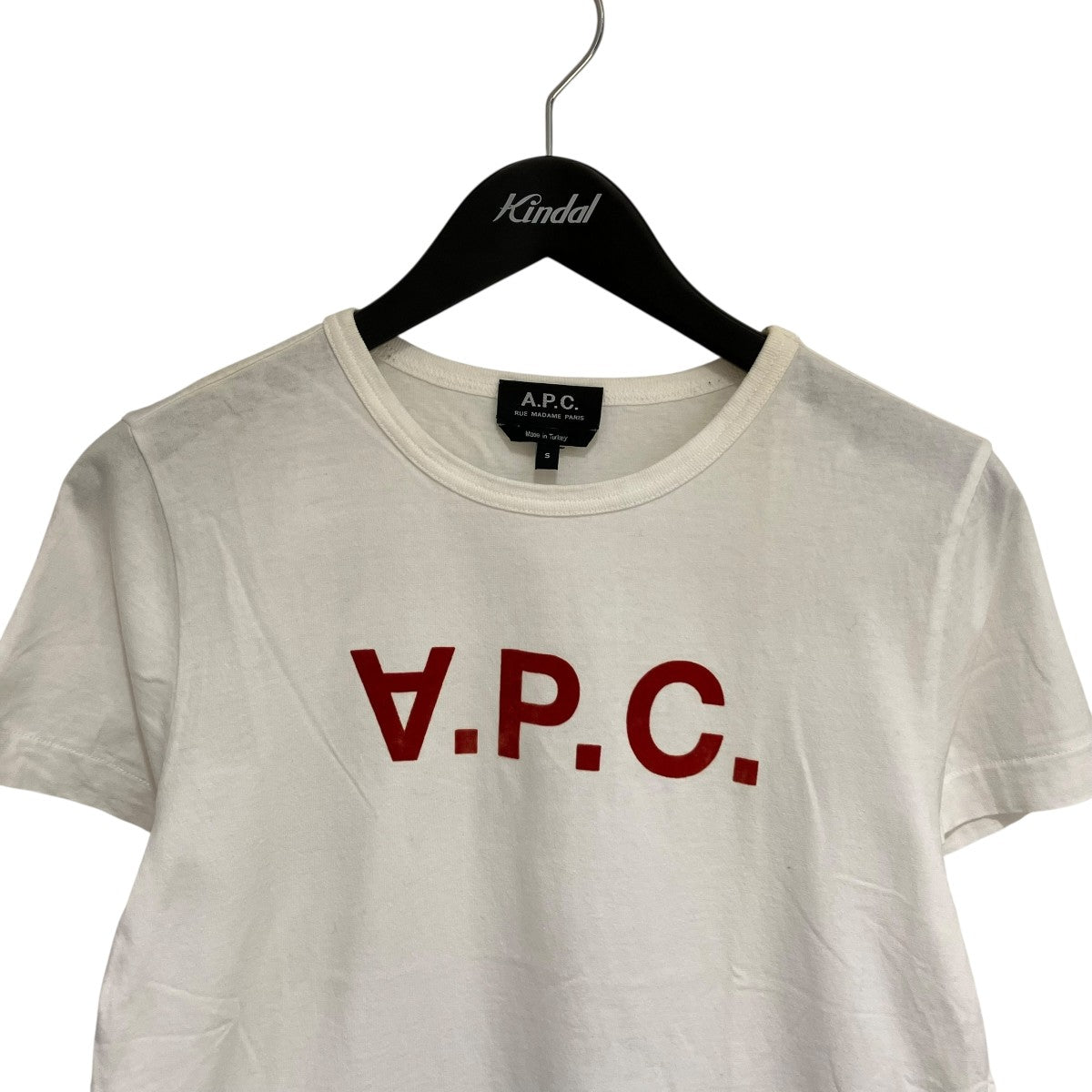 【APC】未使用新品　半袖Tシャツ 未使用】A.P.C.欠けロゴ半袖Tシャツapc アーペーセー - メルカリ