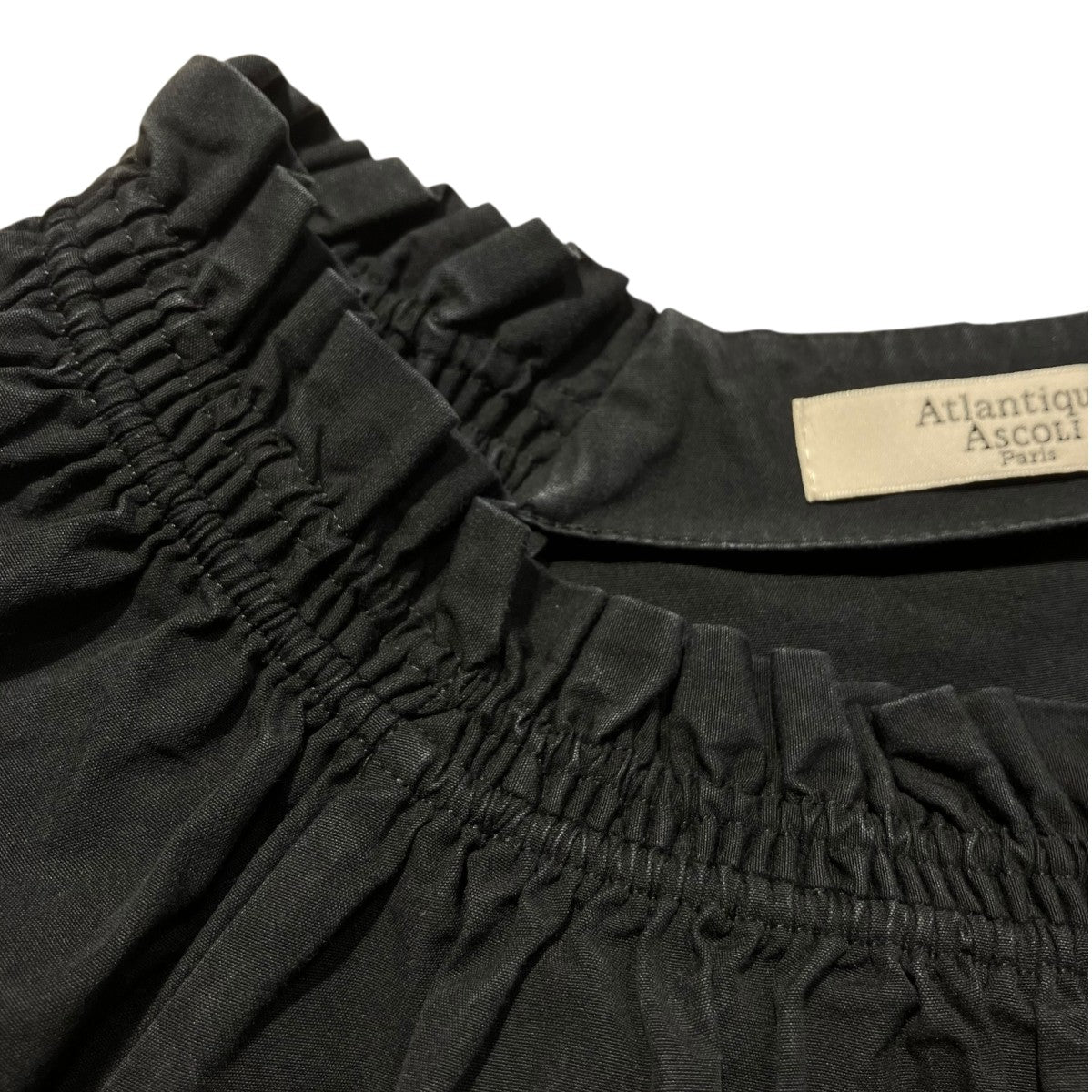 Atlantique Ascoli フリルカラー長袖ブラウス3-OBV7-16 古着・中古-5枚目のアイテム画像