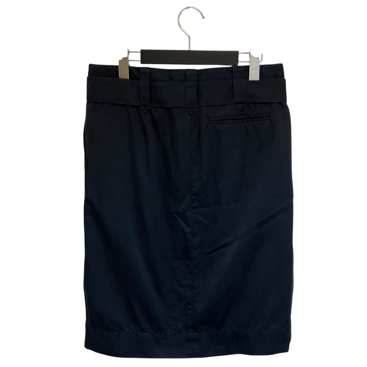 24ss DRIES VAN NOTEN スカートパンツ ネイビー　サイズ46 DRIES VAN NOTEN(ドリスヴァンノッテン) ベルテッドスカート