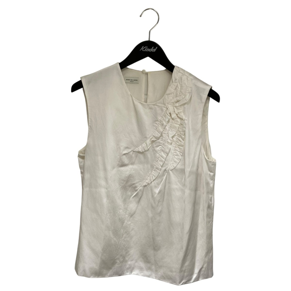 DRIES VAN NOTEN ノースリーブフリルブラウス 古着・中古-1枚目のアイテム画像