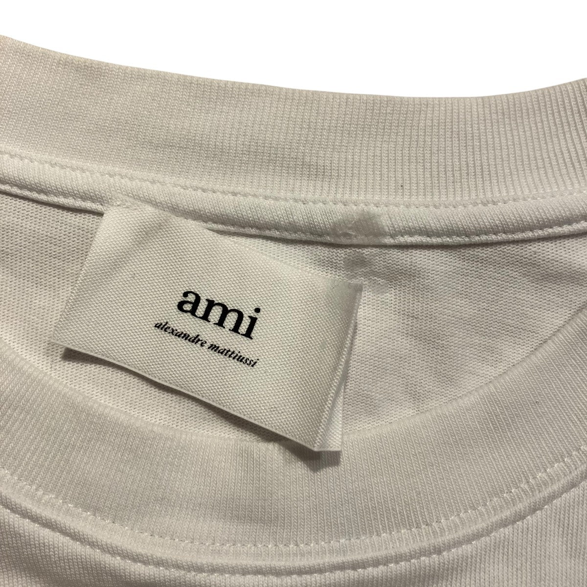 ami グレー ハート刺繍 クルーネックトレーナー Mサイズ ami - 新品 アミ AMI PARISオーバーサイズ クルーネックセーター