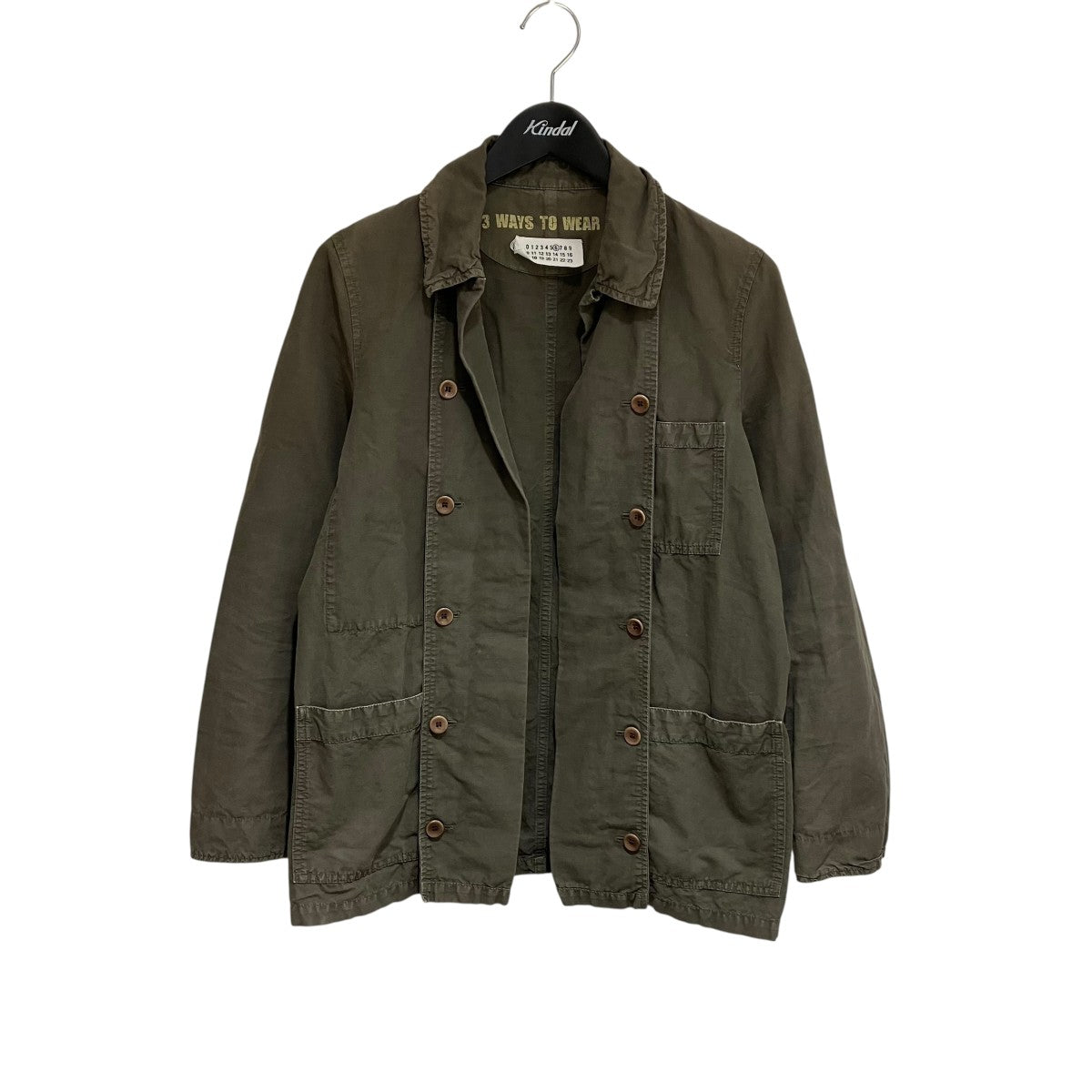 99aw Martin Margiela マルタンマルジェラ メルトンジャケット Martin Margiela(マルタンマルジェラ) 03SS3WAY ボタン シェフ