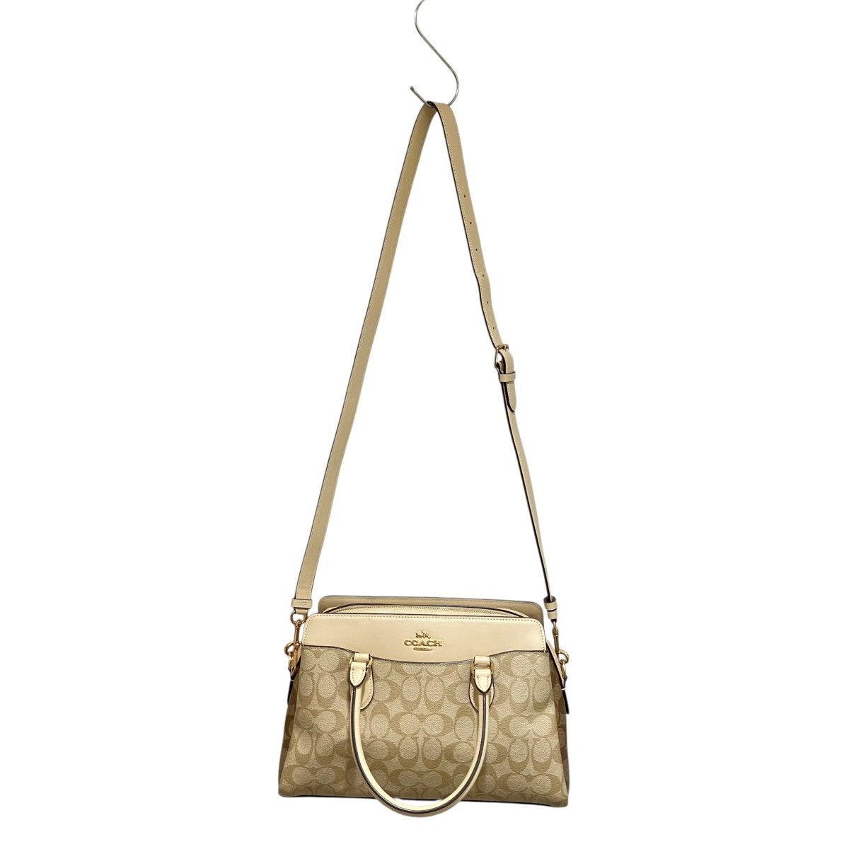 COACH ダーシー キャリーオール・ブロックド シグネチャー キャンバス2WAYバッグN2L2379-CH286 古着・中古-1枚目のアイテム画像