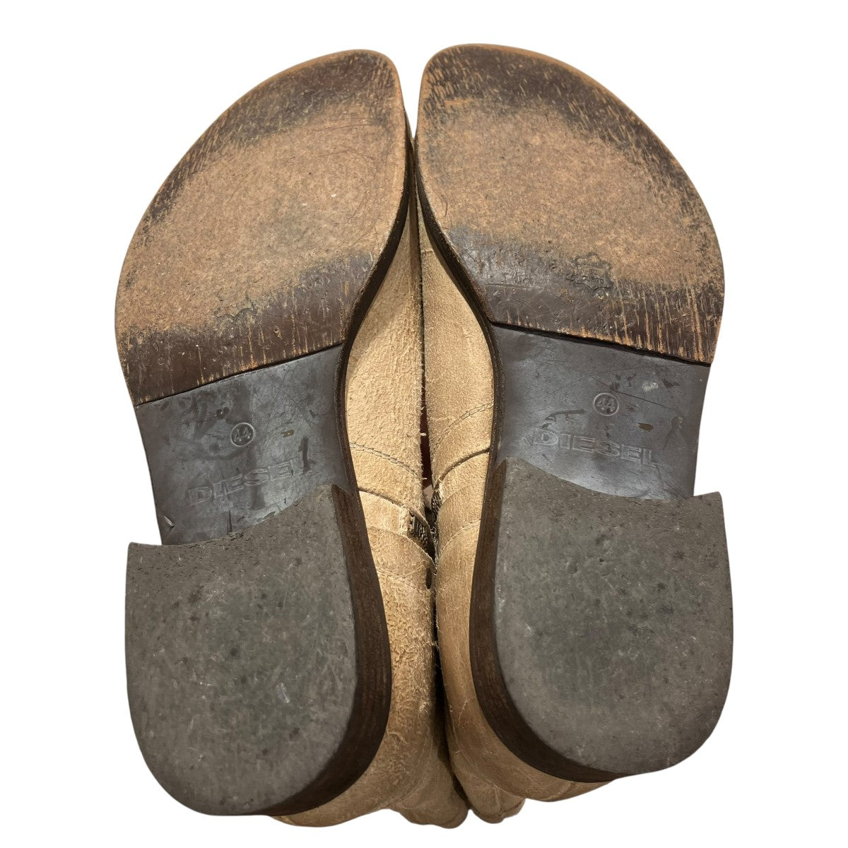 【新品未使用】DIESEL ベージュ サイドゴアブーツ　27cm ルカ グロッシ Luca Grossi タンクソールサイドゴアブーツ （ライト