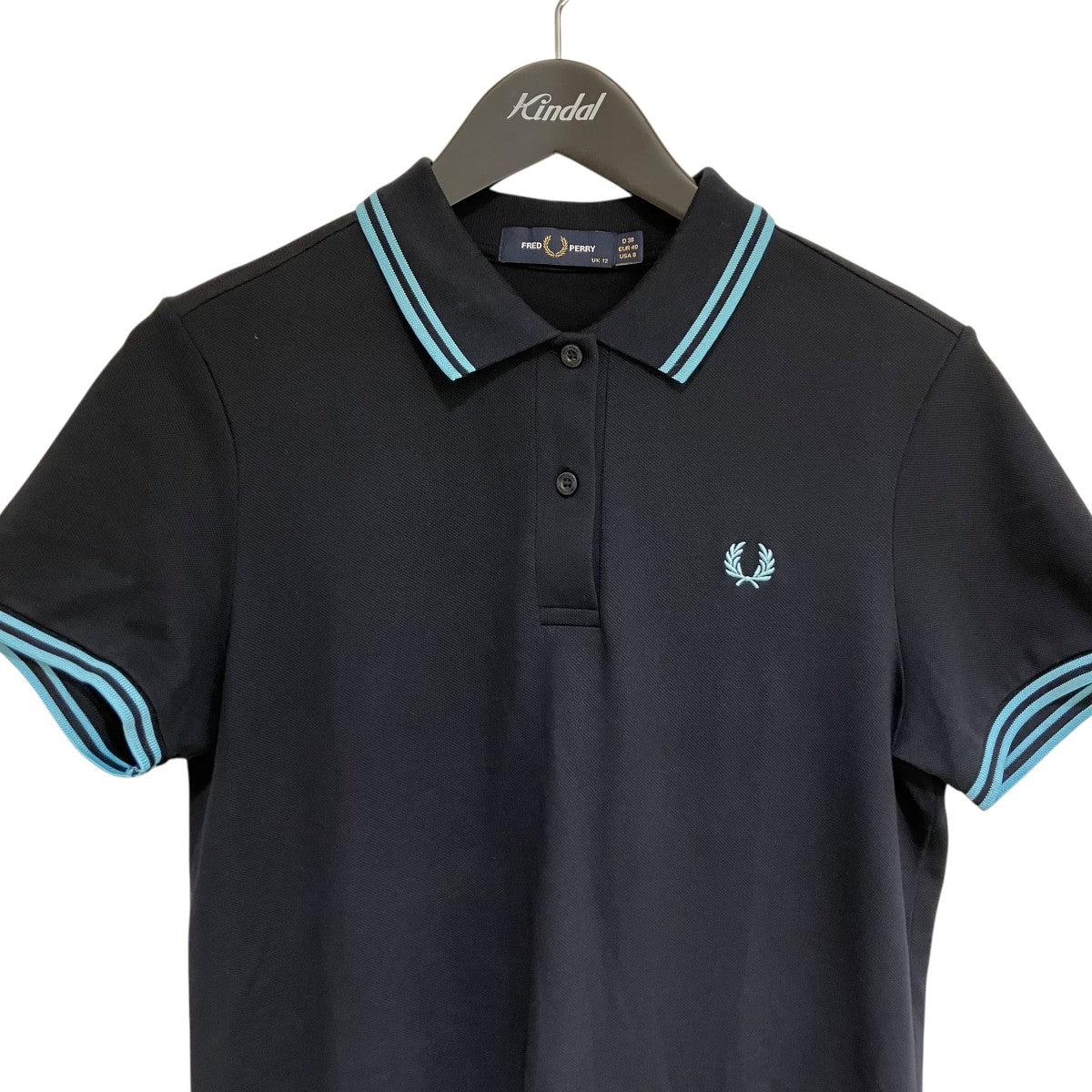 FRED PERRY ネイビー ポロワンピース　UK8 セール】[FRED PERRY/フレッドペリー] ツインティップライン
