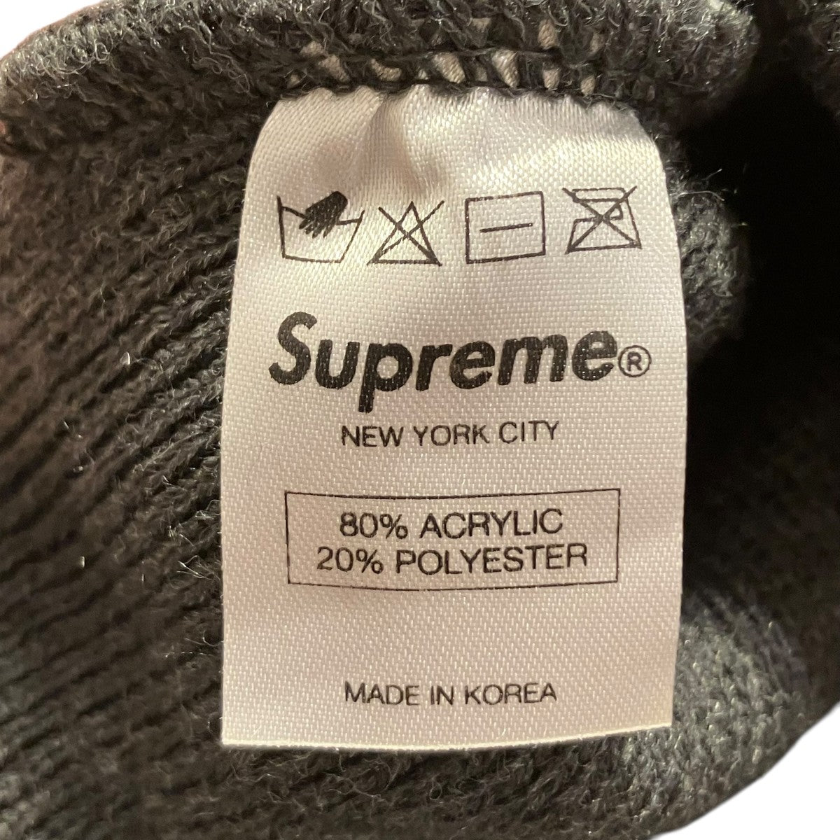 Supreme(シュプリーム) Big Logo Beanieニット帽 グレー サイズ 記載