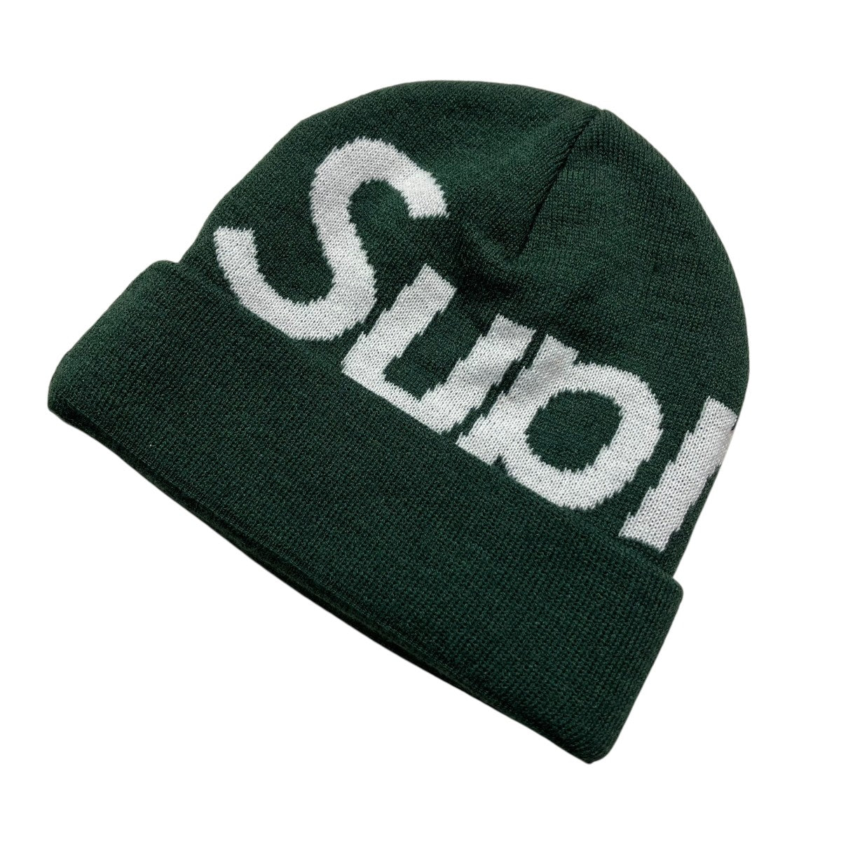 Supreme(シュプリーム) Big Logo Beanieニット帽 グリーン サイズ 記載