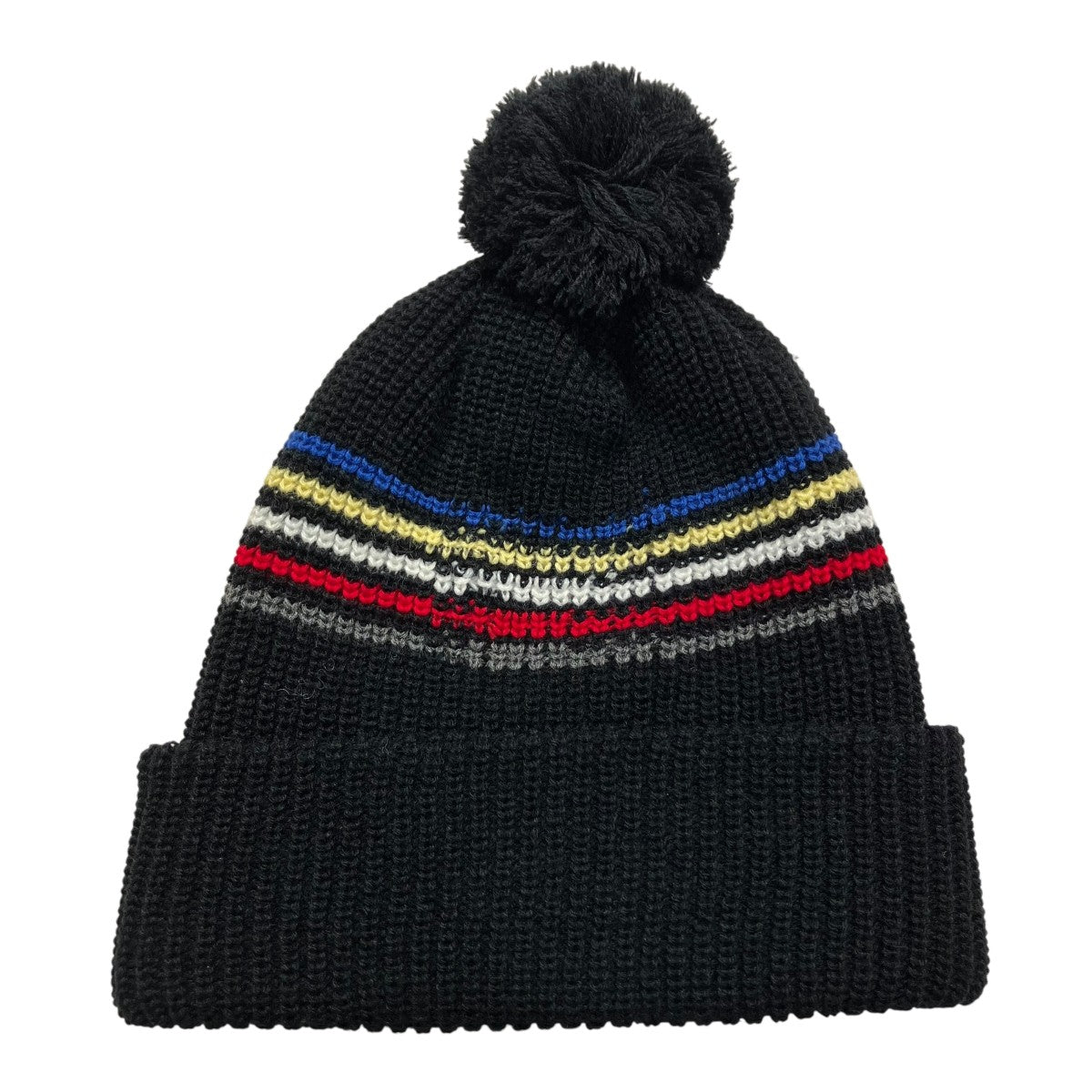 Supreme(シュプリーム) loose gauge stripe beanieニット帽 ブラック
