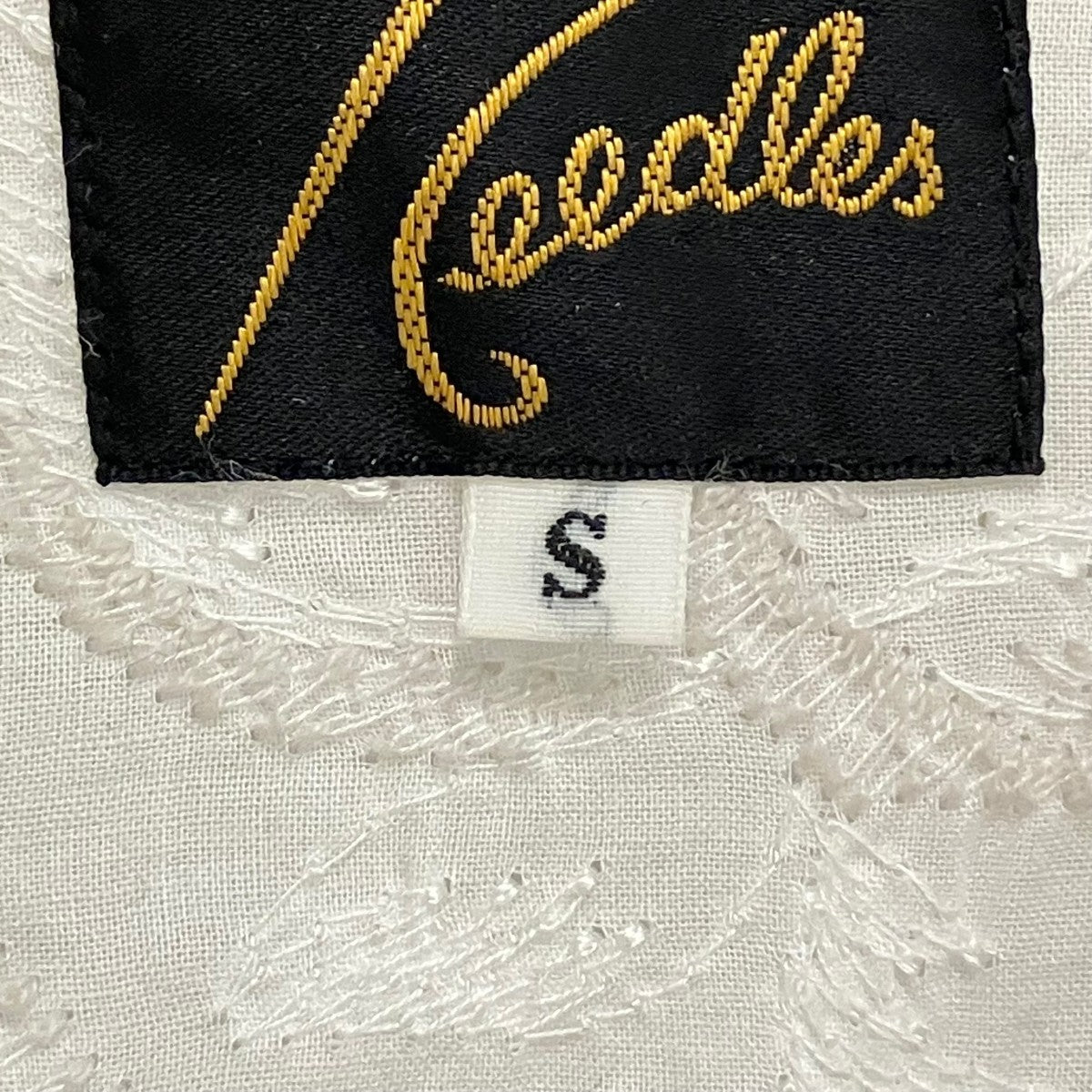 Needles ホワイト 半袖シャツ S Needles(ニードルズ) 半袖シャツGL209 GL209 ホワイト サイズ S