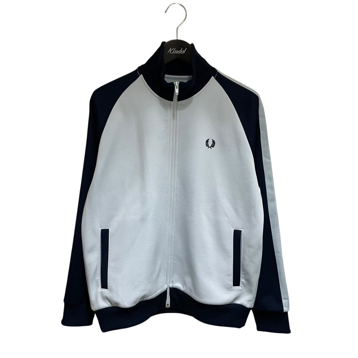 FRED PERRY トラックジャケット S 黒/アイボリー FRED PERRY(フレッドペリー) トラックジャケット アイボリー
