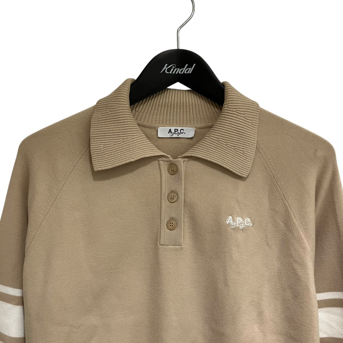 A．P．C．(アーペーセー) ニットポロシャツ ベージュ サイズ M