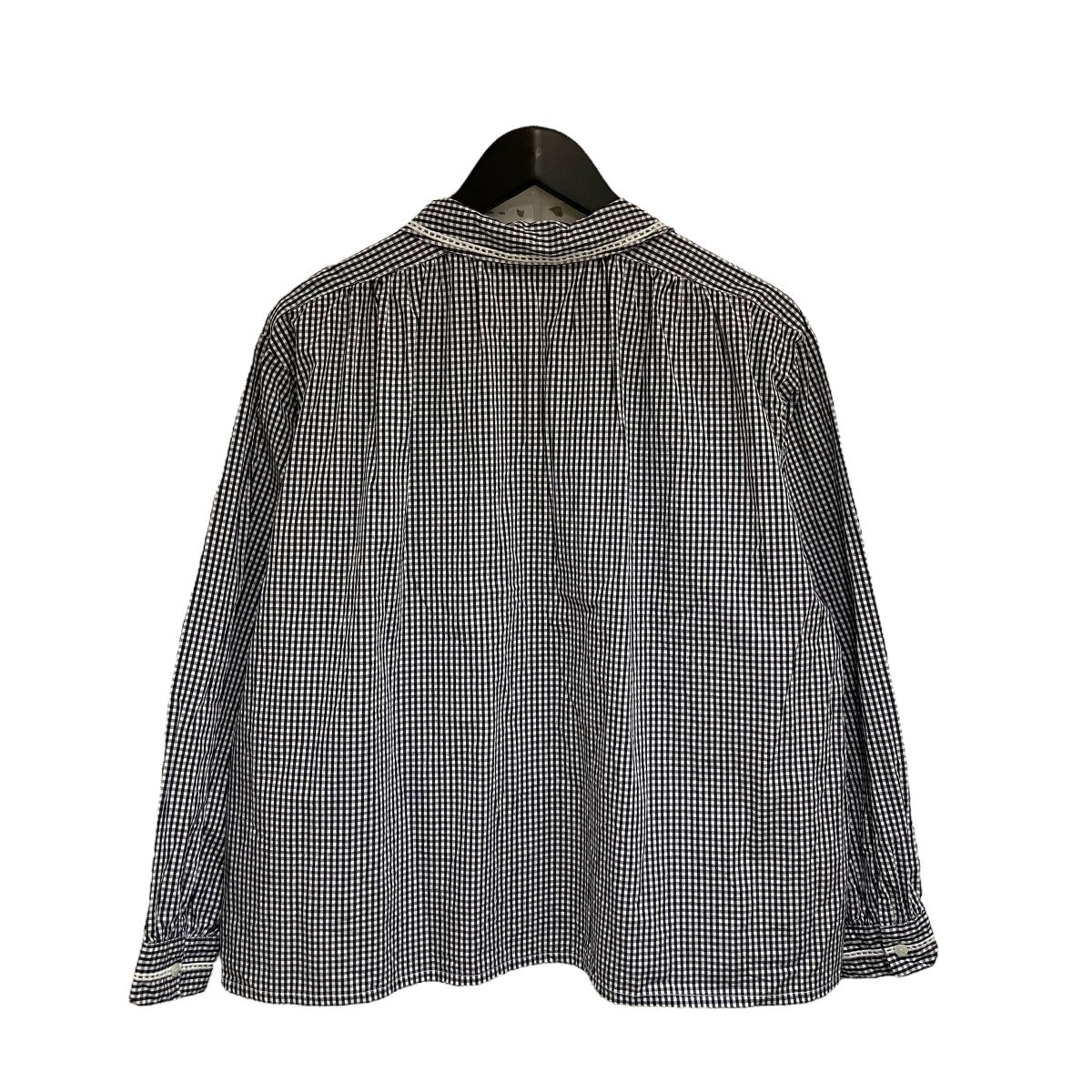 PAR ICI VINTAGE DOUBLE STAND SHIRTチェックブラウス50-01-BL-012-24-2 古着・中古-2枚目のアイテム画像