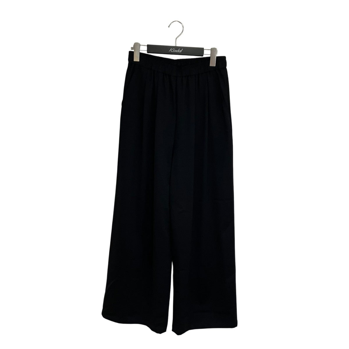 25SSイージーケアタックギャザーストレートパンツワイドパンツURA4-24C012