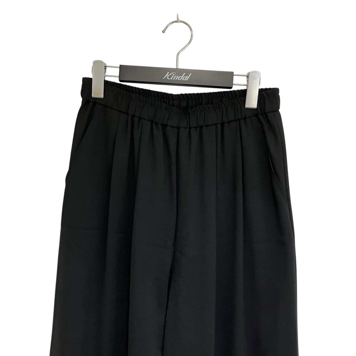 25SSイージーケアタックギャザーストレートパンツワイドパンツURA4-24C012