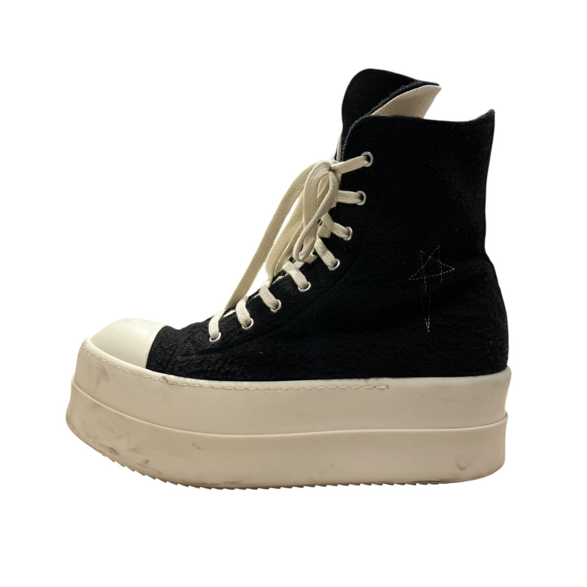 DRKSHDW DOUBLE BUMPER SNEAKS BLK PEARL MILK MILKハイカットスニーカーDU02E7831 古着・中古-3枚目のアイテム画像