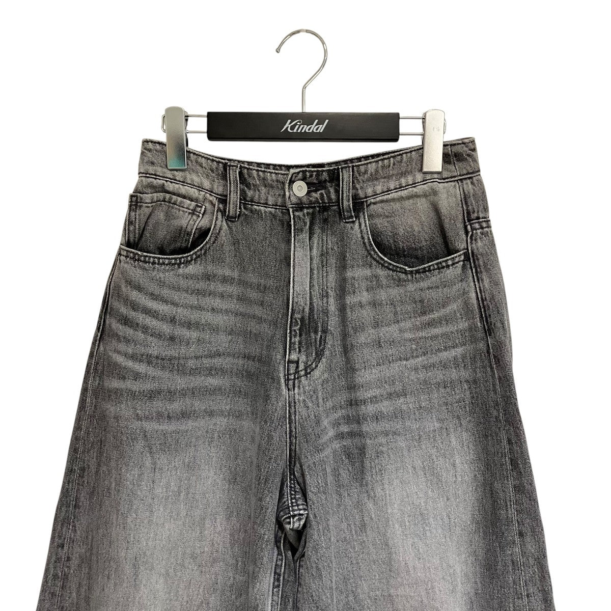 SOLAMONAT(ソラモナ) 5Pカーブジーンズデニムパンツ ブラック サイズ M