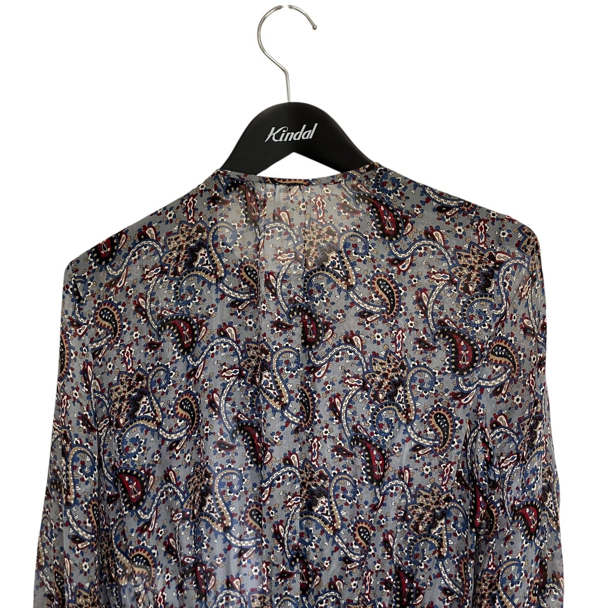 ANAYI(アナイ) ペイズリー柄 シルクロングワンピース102027-14-200