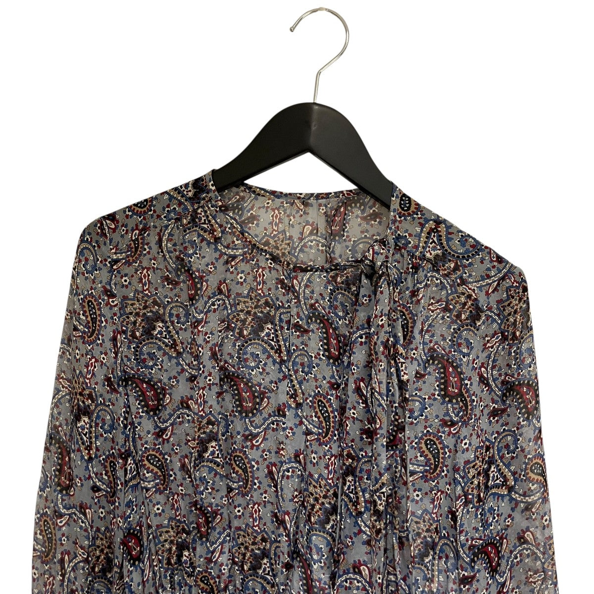 ANAYI(アナイ) ペイズリー柄 シルクロングワンピース102027-14-200