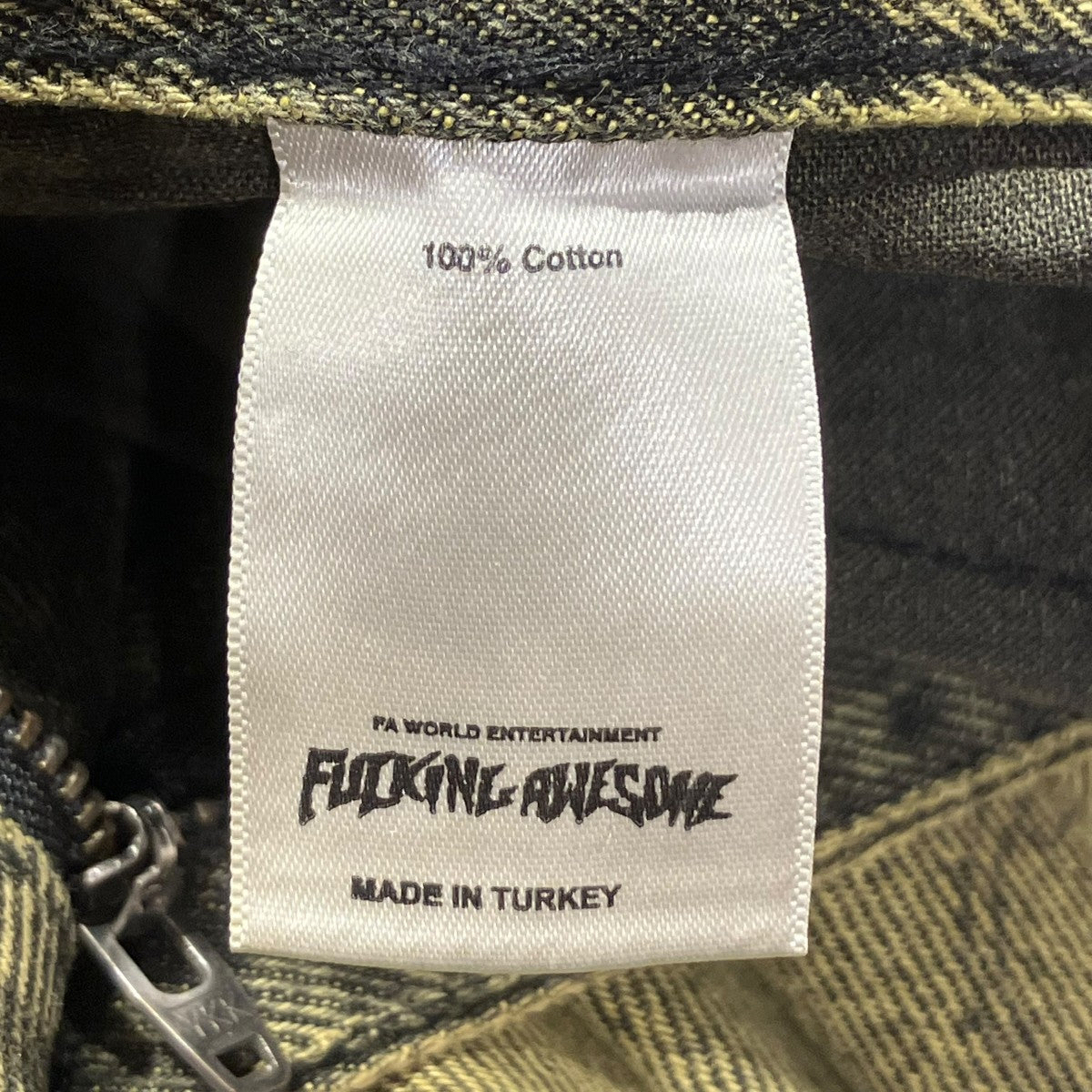 Fucking Awesome(ファッキングオーサム) デニムパンツ イエロー