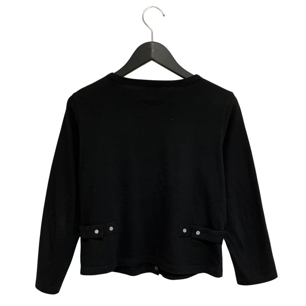 agnès b. ブラックカーディガン週末セール agnes b(アニエスベー) CARDIGAN カーディガンプレッション