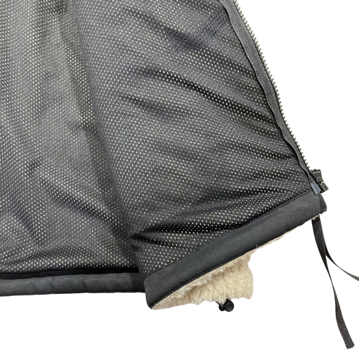 ポリエステルアクリルボア ジップアップブルゾンフリースジャケット12-07-14-07701