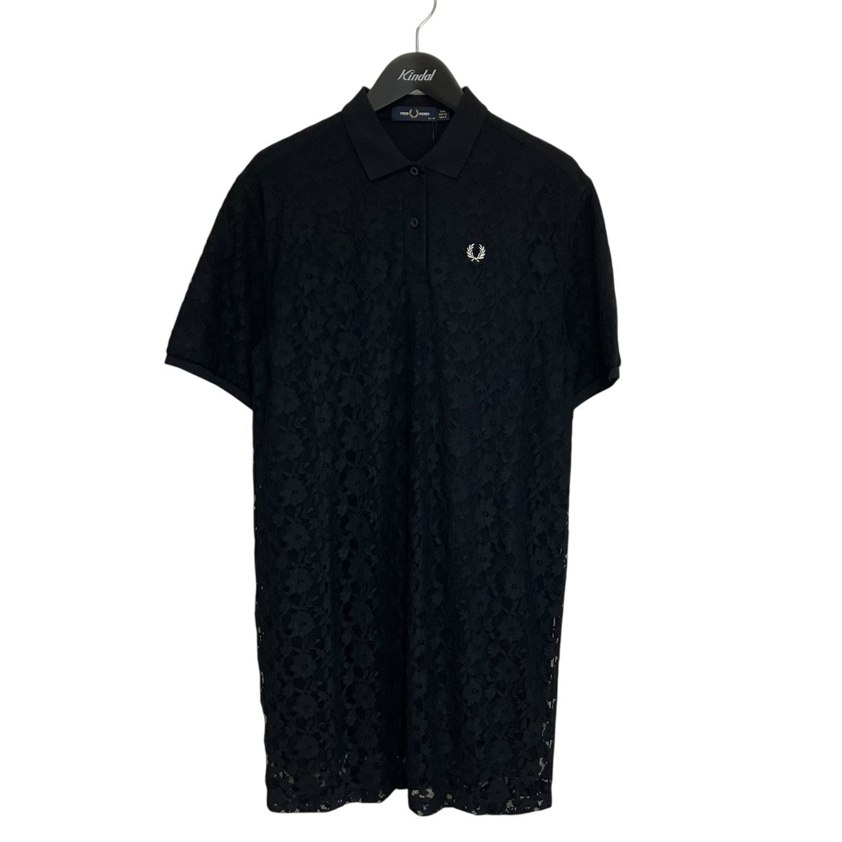 FRED PERRY Lace Overlay DressワンピースD9171 古着・中古-1枚目のアイテム画像