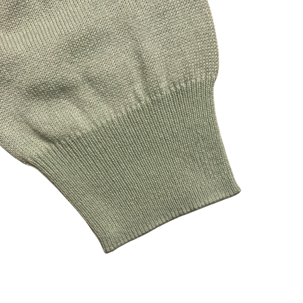 25SS SUPER FINE CASHMERE SILK KNIT SKIPPER POLO #WHITE GREEN ニットポロシャツ A25SP02SC