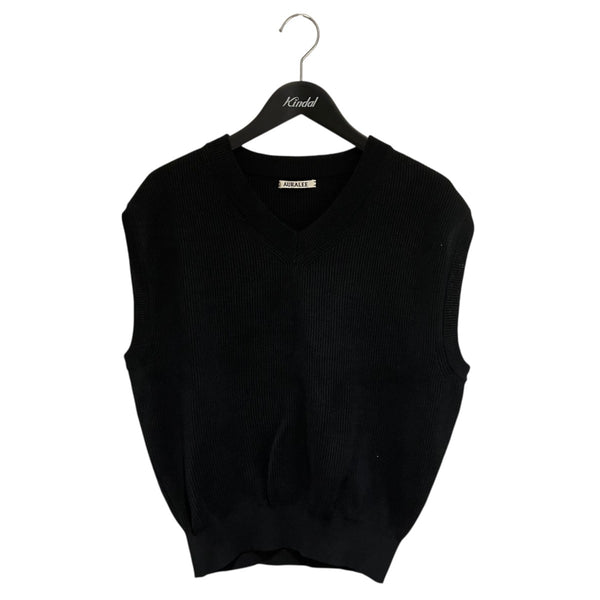 オーラリーニットベスト AURALEE(オーラリー) FLAT YARN RIB KNIT VESTニットベストA25SV03SY