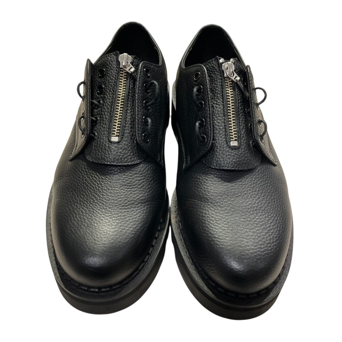 HARE(ハレ) プレ−ントゥZIPシューズHA040101OR HA040101OR ブラック