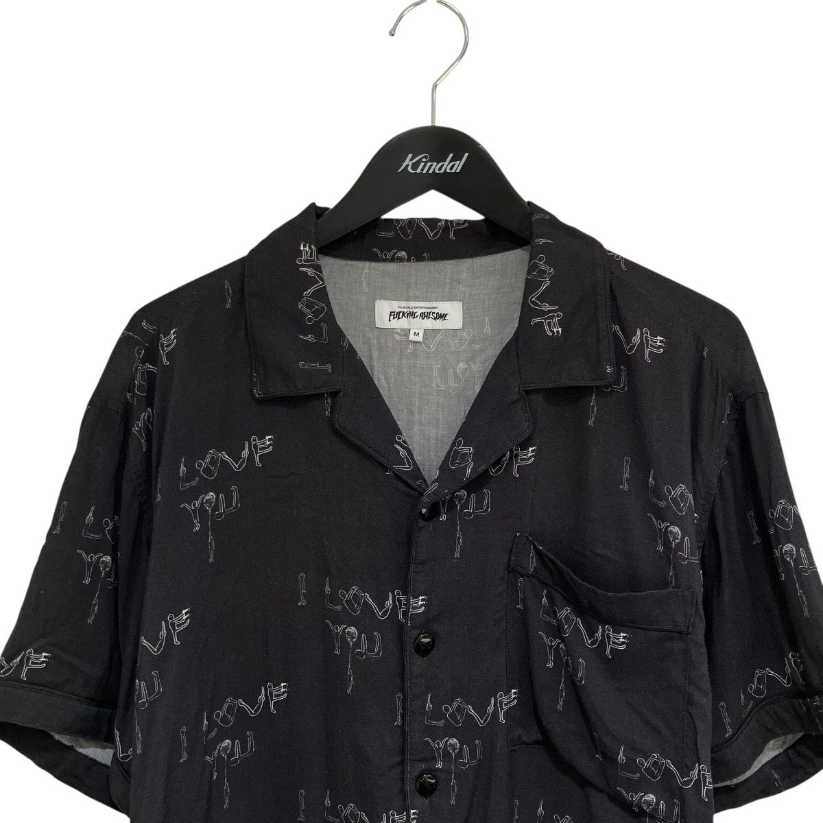 Fucking Awesome LOVE YOU Club Shirt半袖シャツ 古着・中古-3枚目のアイテム画像