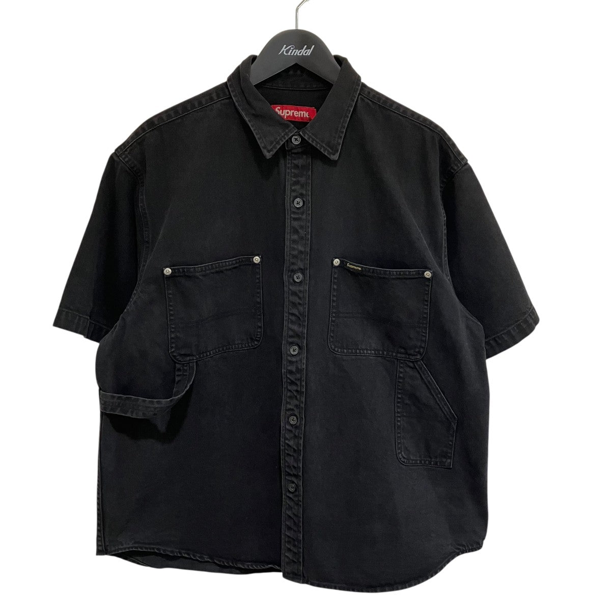 24SSLoose Fit Denim Painter Shirt半袖デニムシャツ