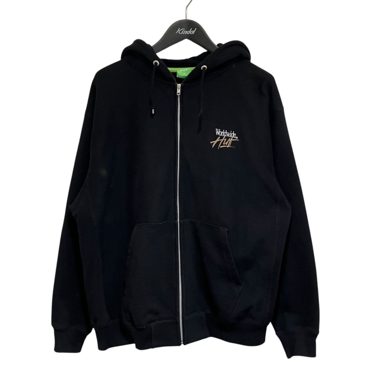 Huf ジップアップフーディ Sサイズ 黒 HUF ジップアップフーディー ブラック Huf - Black Pigeon Gang