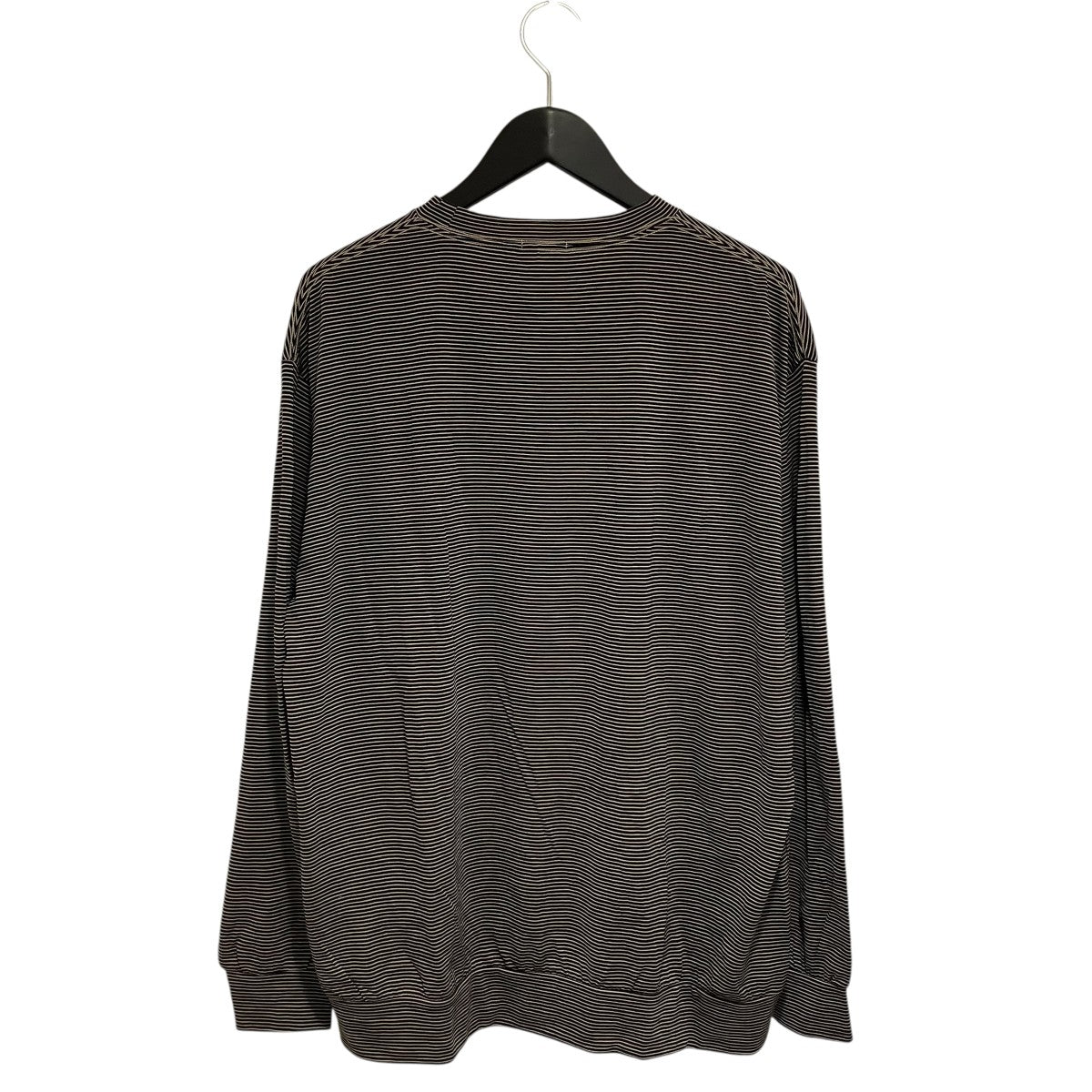 COMOLI(コモリ) サマーウール 長袖クルー ボーダーボーダーカットソー