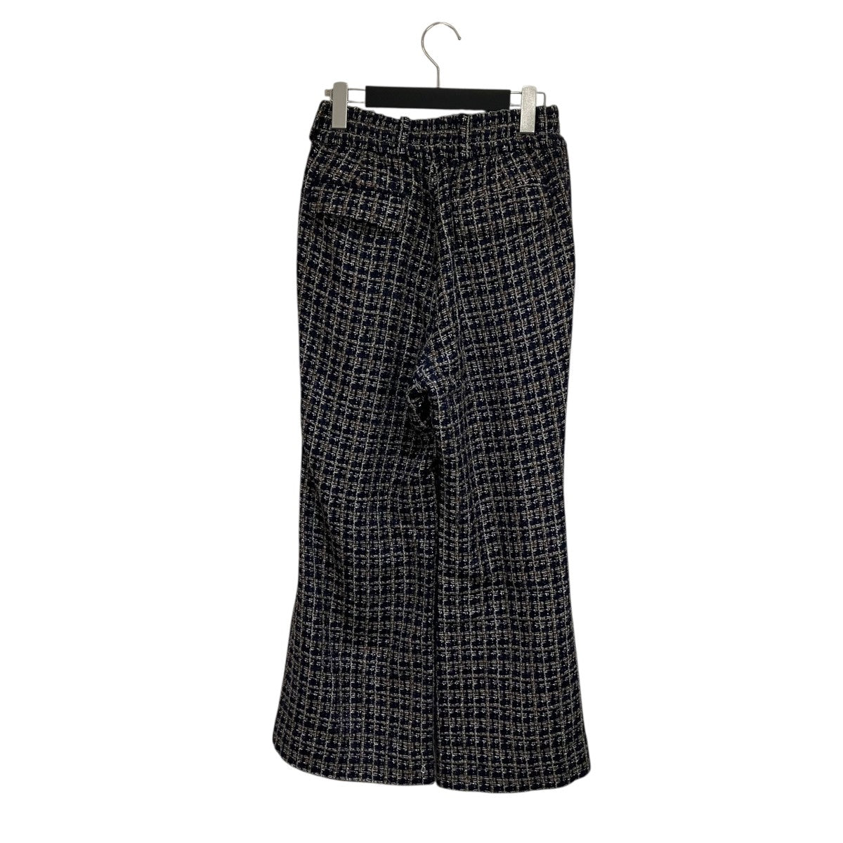 GLITTERY TWEED FLARE EASY TROUSERSツイードパンツS071407